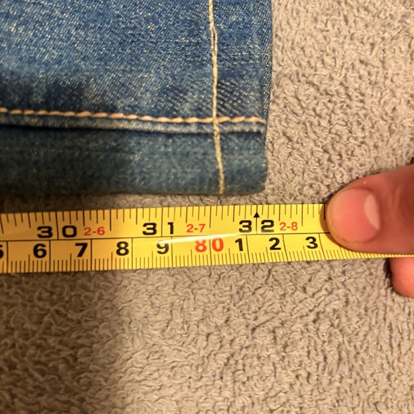 ROBINS Jeans Long Flap bronze‎ studded pockets, size 36 - Picture 10 of 11